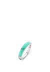 Ti Sento Milano Turquoise Inlay Ring, Silver