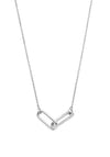 Ti Sento Two-Link Necklace, Silver
