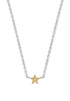 Ti Sento Two-Tone Star Necklace, Silver