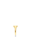 Ti Sento White Zirconia Centrepiece Ring, Gold