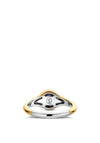 Ti Sento White Zirconia Centrepiece Ring, Gold