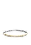 Ti Sento  Zig-Zag Lines Bangle, Silver