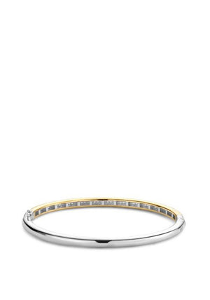 Ti Sento  Zig-Zag Lines Bangle, Silver