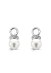 Ti Sento Pearl Ear Charms, Silver