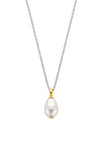 Ti Sento Milano Irregular Pearl Pendant Necklace, Silver