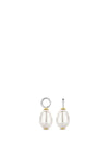 Ti Sento Milano Pearl Ear Charms, Silver