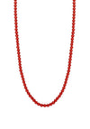 Ti Sento Milano Red Beaded Necklace, Silver