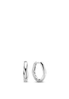 Ti Sento Milano Wave Hoop Earrings, Silver