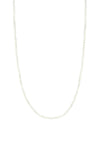 Ti Sento Milano White Beaded Necklace, Silver