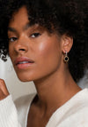 Ti Sento Milano Black Onyx Round Stone Ear Charms, Gold