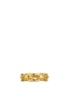 Ti Sento Chain Gold Ring with White Zirconia Stones 12205SY