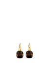 Ti Sento  Gold Plated, Tortoise Brown Stone Earrings 7815TB