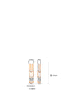 Ti Sento Rose Gold and Sterling Silver Arrow Feather Ear Charms 9225MW