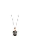 Ti Sento Rose Gold Plated Translucent Grey Gemstone Pendant Necklace, 6785GB