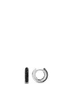 Ti Sento Silver and Black Onyx Zirconia Earrings 7210ZB