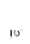 Ti Sento Silver and Black Onyx Zirconia Earrings 7210ZB