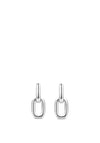 Ti Sento Milano Silver Chain Link Earrings