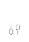 Ti Sento Milano Silver Chain Link Earrings