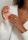 Ti Sento Malachite Stone Ring, Silver