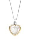 Ti Sento Milano Mother of Pearl Love Heart Pendant Necklace, Gold