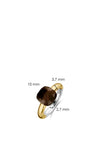 Ti Sento Milano Duo Plated Tortoise Brown Ring