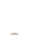 Ti Sento Triple Stack Silver and Rose Gold Ring