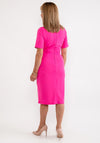 Tia Pleated Waist Pencil Dress, Pink