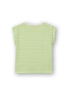 Tiffosi Girl Clave Stripe Short Sleeve Tee, Green