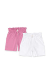 Tiffosi Girl Pack of 2 Paperbag Shorts, Multi