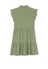 Tiffosi Girl Teodoro Seersucker Shirt Dress, Green