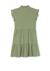 Tiffosi Girl Teodoro Seersucker Shirt Dress, Green