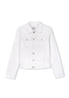 Tiffosi Girl Eleonor Long Sleeve Denim Jacket, White