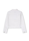 Tiffosi Girl Eleonor Long Sleeve Denim Jacket, White