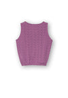 Tiffosi Girl Piton English Embroidery Top, Purple