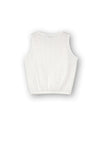 Tiffosi Girl Piton English Embroidery Top, White