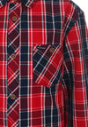Tiffosi Boys Alessio Check Shirt, Red