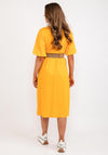 Tiffosi Selva Belted Midi Dress, Gold
