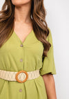 Tiffosi Selva Belted Midi Dress, Green