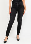 Tiffosi Double Comfort One Size Skinny Jeans, Black