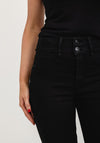Tiffosi Super High One Size Skinny Jeans, Black