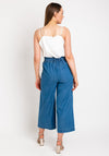 Tiffosi Lena Wide Leg Denim Trousers, Medium Blue