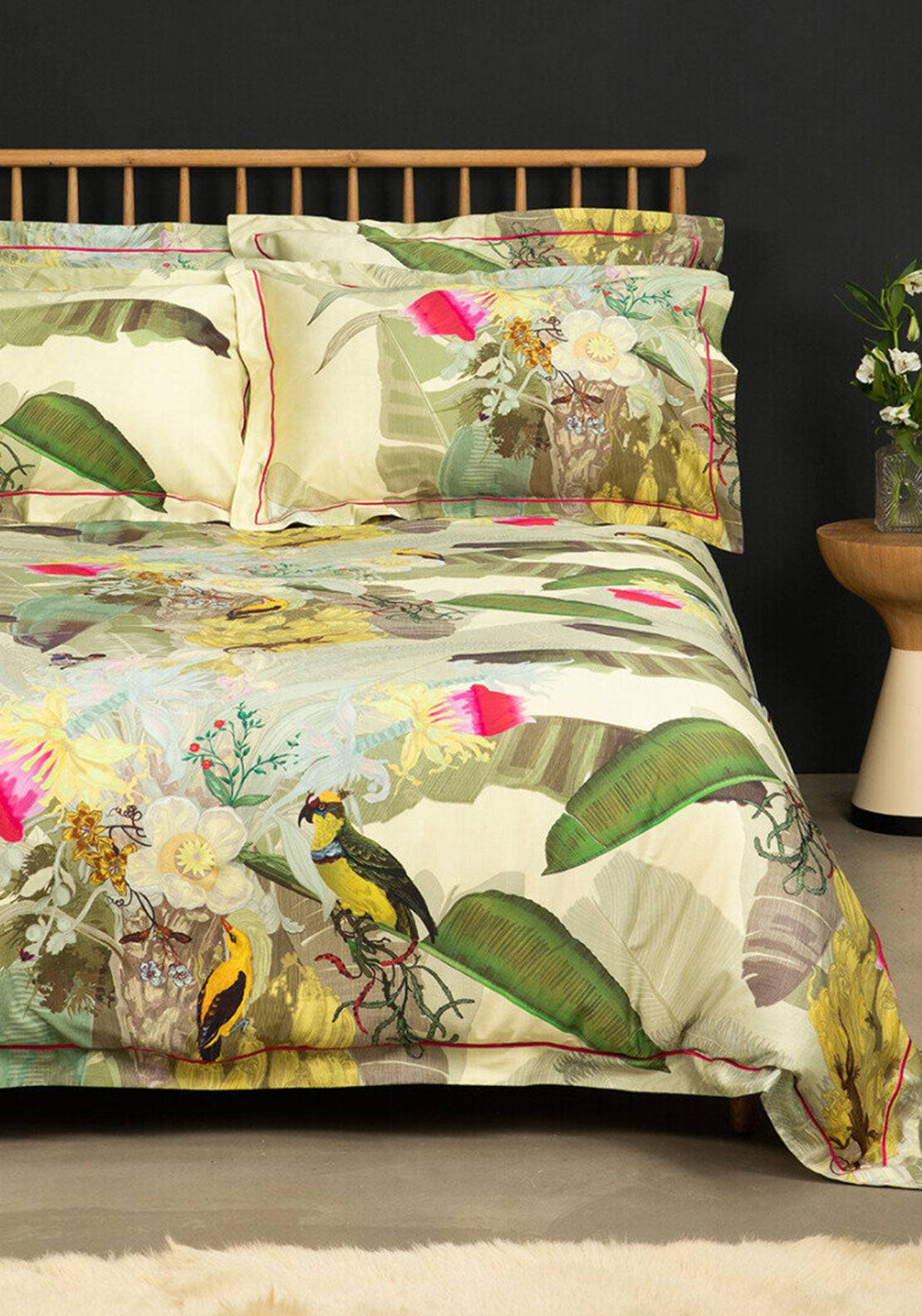 Timorous Beasties Merian Palm Duvet Set, Green