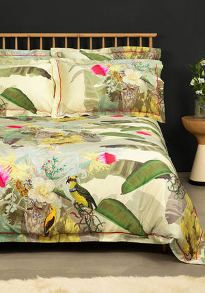Timorous Beasties Merian Palm Duvet Set, Green