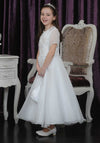 Tinkerbelle Embellished Bodice Communion Dress, White