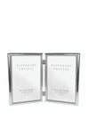 Tipperary Crystal Beaded Edge Double Photo Frame, 4x6in
