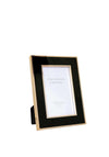 Tipperary Crystal Black Enamel Photo Frame, 4x6in