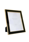 Tipperary Crystal Black Enamel Frame with Gold Edging Photo Frame, 8x10in