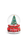 Tipperary Crystal Christmas Musical Santa’s Sack Snow Globe
