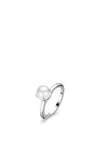 Ti Sento Pearl Set Ring, Silver Size 56