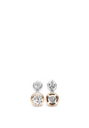 Ti Sento Rose Gold Contrasting Stud Earrings